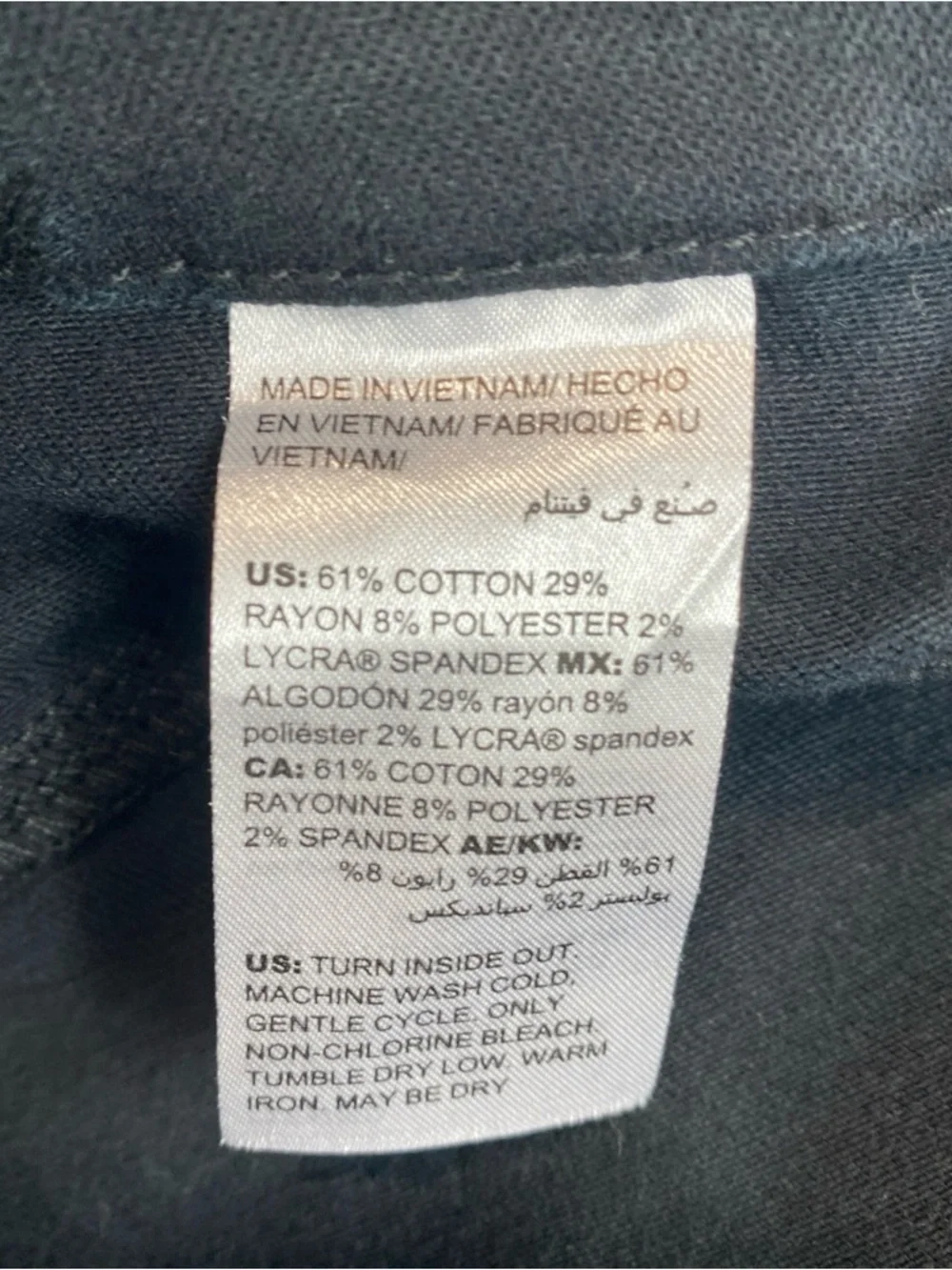 Chicos So Slimming Jeans Size 1 (M) Ankle Black Pants Girlfriend Fit inseam 26”